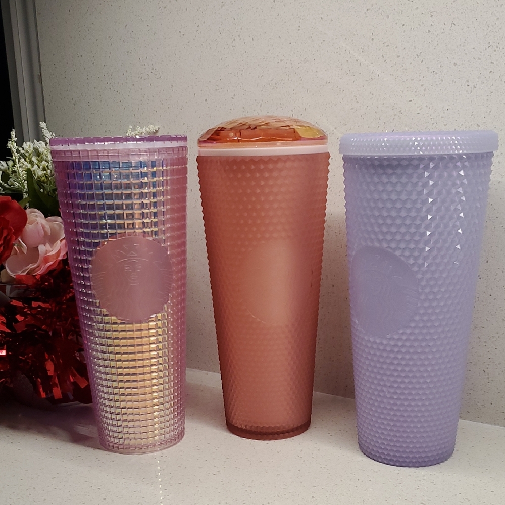 STARBUCKS Colorful Textured Tumblers Set